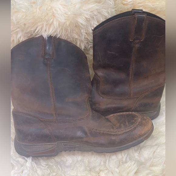 GEORGIA BOOTS 7” BROWN LEATHER PULL ON BOOTS KIDS SIZE 5.5 - Picture 7 of 7